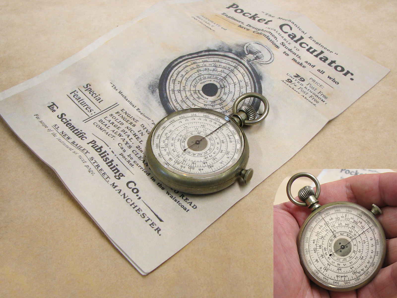 Early 1900's unbranded Fowlers Mechanical Engineer design calculator